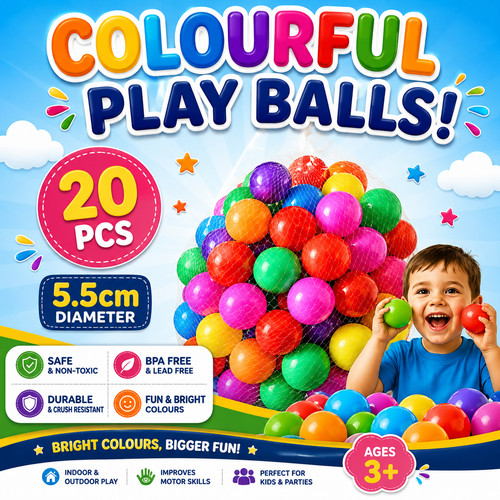 20pcs soft plastic ocean - soft, balls