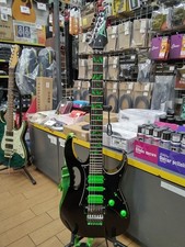 Ibanez JEM-777V Steve Vai Black with Green Stripes and Parts Made in Japan 1990