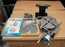 SOBA 8″ 200MM ROTARY TABLE SET WITH TAILSTOCK & PLATES FOR MILLING
