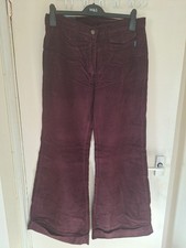 Spase Aubergine Corduroy Flare
