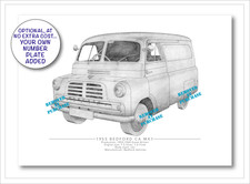Bedford CA Mk1 hand-drawn A5