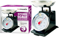 3 KG Vintage MANUAL Kitchen Scales TRADITIONAL Home Food WEIGHING Steel Bowl UK
