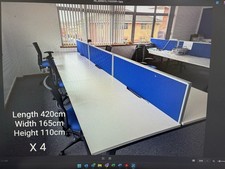 Large Office Desks, white with