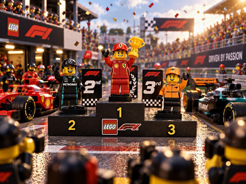 Lego racing podium - f1,