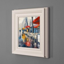 Pair of original Paul Kenton (Parisian Cafe) paintings