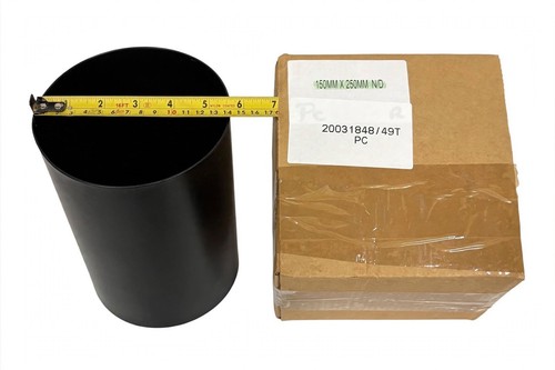 150mm 250mm matt black - 6",