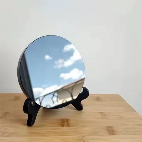 Natural black obsidian mirror - natural,