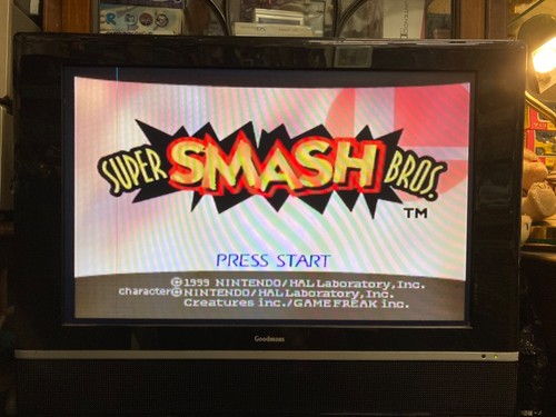 N64 game super smash - game,