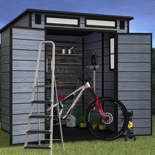 6x6ft plastic garden shed - 6x6ft,