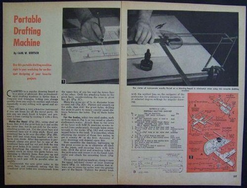Portable drafting machine 1961 - drafting,