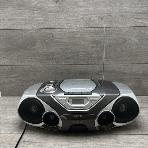 Philips silver az1570 boombox - philips,