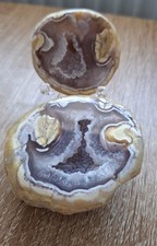 Agate Geode With Druzy Natural Stone Crystal 