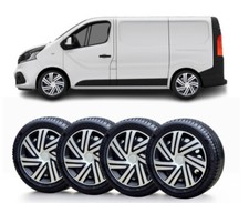  16" wheel trims to fit Renault Trafic  (NOT MASTER)+ badges