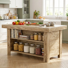 55” Farmhouse Kitchen Island