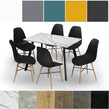 110cm Dining Table & 6 Pcs