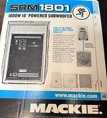 Mackie srm1801 1000w - srm1801, 18”