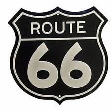 METAL WALL SIGN TIN ROUTE 66
