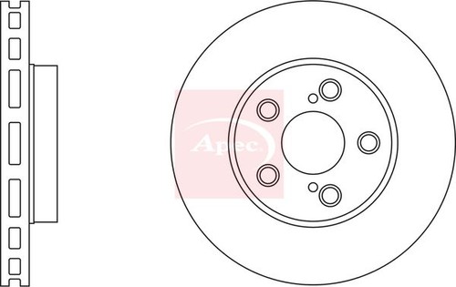 Brake disc front vented - brake,