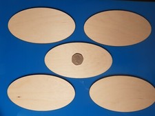 Birch Plywood OVAL16 x 8.5cm Plaques Signs Pyrography Blanks 3mm