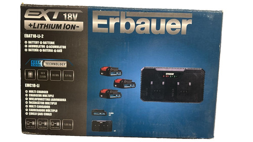 Erbauer 18v 2ah - 18v, ext