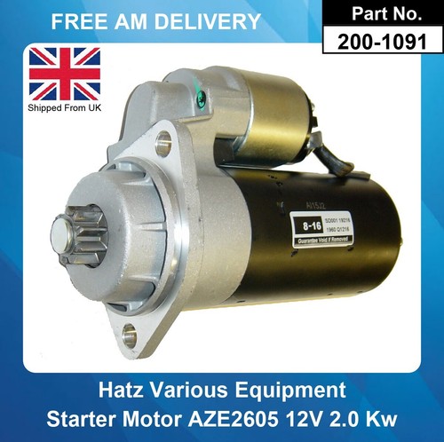 Starter motor for hatz 1d41 - motor,