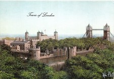 KEVIN PLATT PAINTINGS TOWER OF LONDON TOPOGRAPHICAL POSTCARD UNUSED V GD MINT