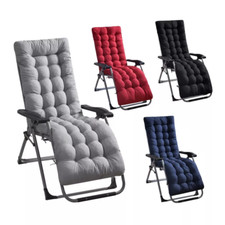 Recliner Cushion Cotton Seat Pads for Lounge Deck Chair Bench 110/125/160/170 cm