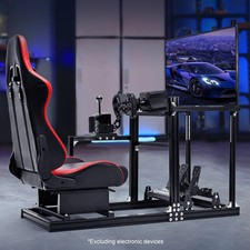 Dardoo Aluminum Alloy Racing Sim Cockpit with Seat & Monitor  Stand for G29 G920
