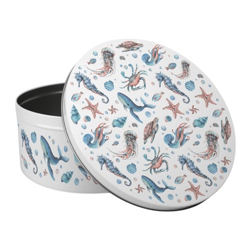 Sea life large cake tin - life,