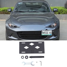 Front bumper tow hook license - front,