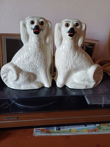 Pair large antique - pair,