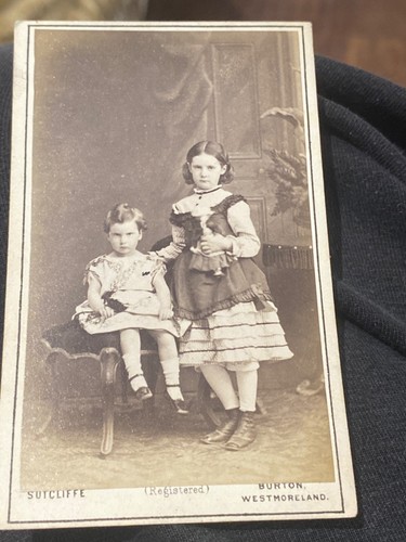 Antique cdv photo boy pretty - cdv,