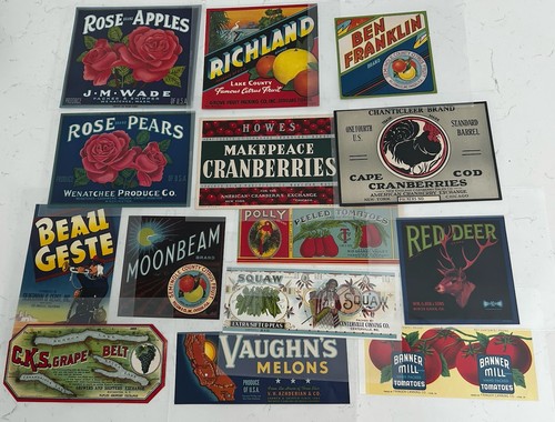 Fruit crate labels in - 14,