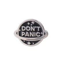 Hitchhikers Guide to the Galaxy HHGTTG enamel pin badges