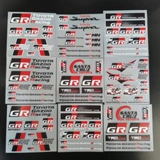2pcs/set for Toyota GR GAZOO Racing emblem luggage computer sticker 
