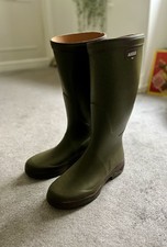 AIGLE Parcours 2 Heavy Duty Boots Size 43 Khaki Excellent Condition