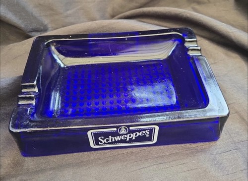 Vintage schweppes cobalt blue - vintage,