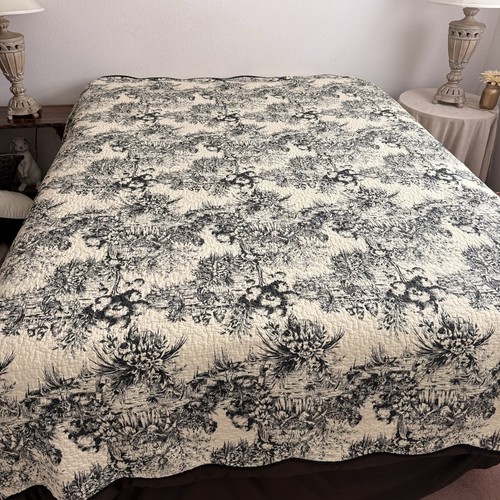 Vintage french country toile - country,