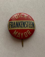 1940's Richard "Dick" Frankensteen Mayor Detroit Bastian Bros Pinback