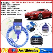 K+DCAN OBD2 Cable with Switch FTDI FT232RL Tools EDIABAS NCS Expert ISTA For BMW