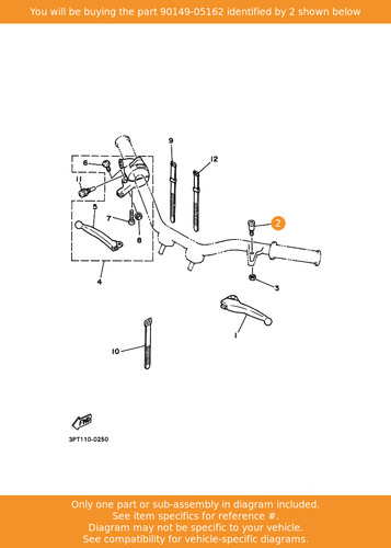 Yamaha screw 90149 - screw,, 90149-05162