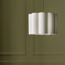 Habitat Pleat Natural Easy Fit Lampshade - 30cm