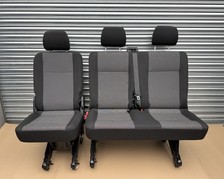 Genuine VW Transporter T6 T6.1 Rear Kombi Seats 2+1 Austin Cloth, Isofix #5