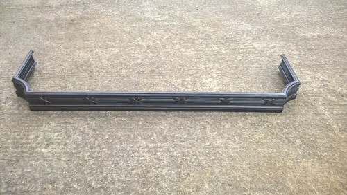 Cast iron fireplace fender - cast,