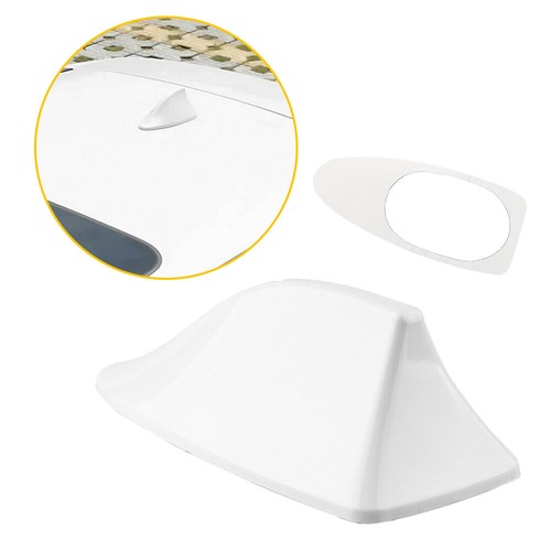 Universal white car fin - car, shark