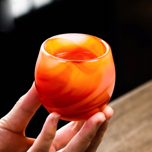 Carnelian stone cup red agate - stone,