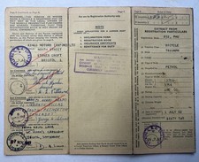 ORIGINAL LOG BOOK FOR TRIUMPH