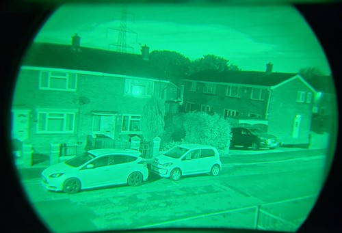 Night vision image intensified - night,