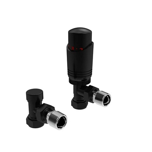 Black angled thermostatic - angled,