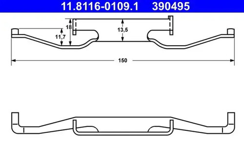 Brake caliper spring